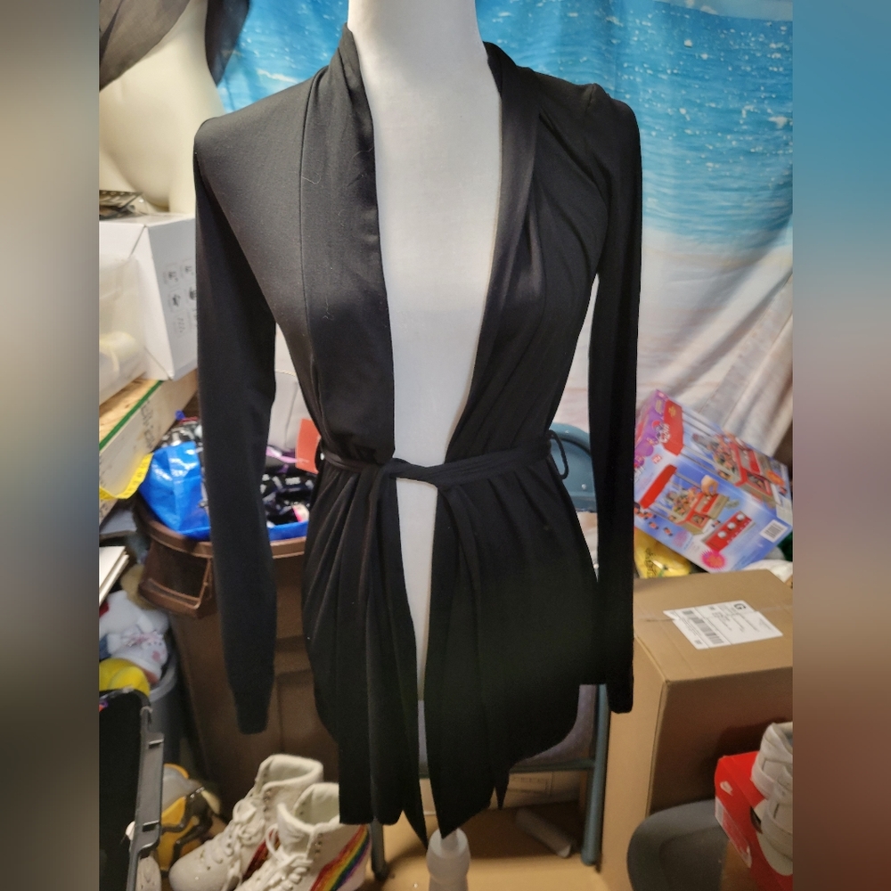 ZYIA Wrap Cardigan‎ Black Size XS